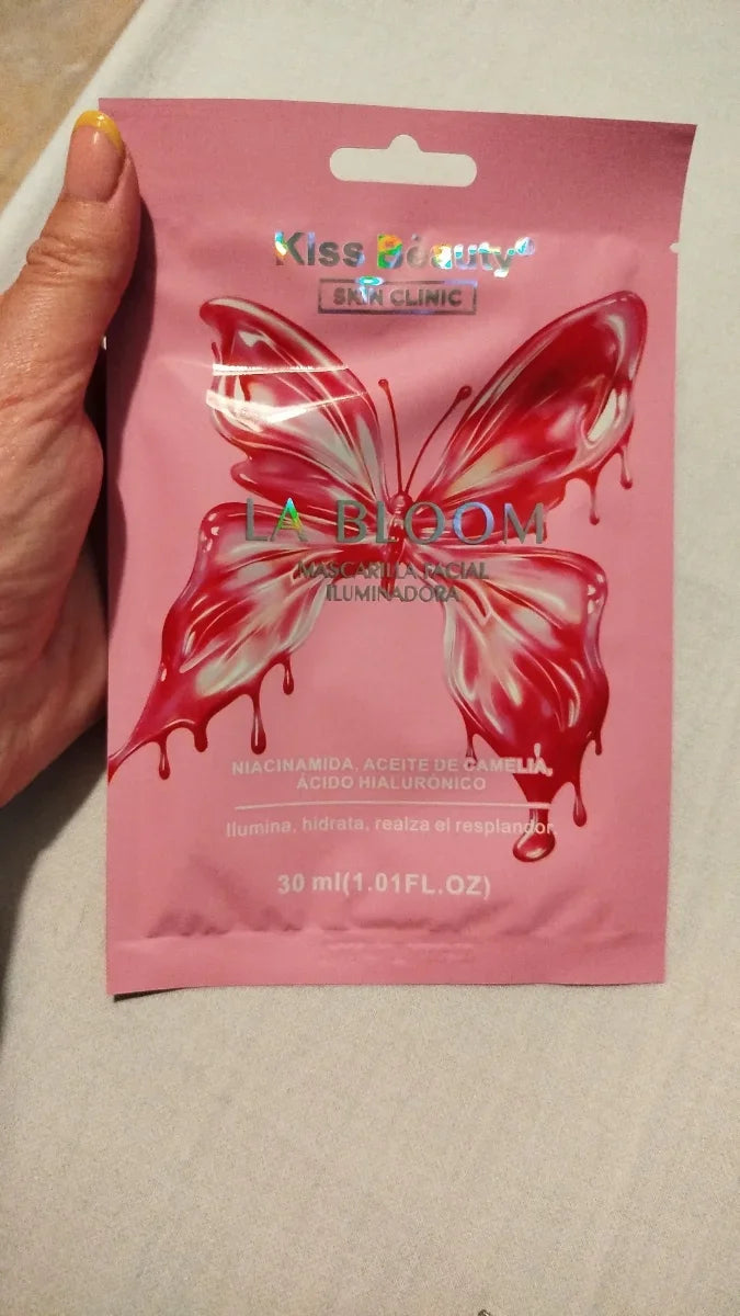 Mascarilla Facial Iluminadora La Bloom 1 Unidad Kiss Beauty
