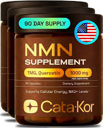 Cata-Kor Suplemento NMN - Suplemento NAD 4 en 1 con quercetina | TMG | Resveratrol - Alternativa NMNH -