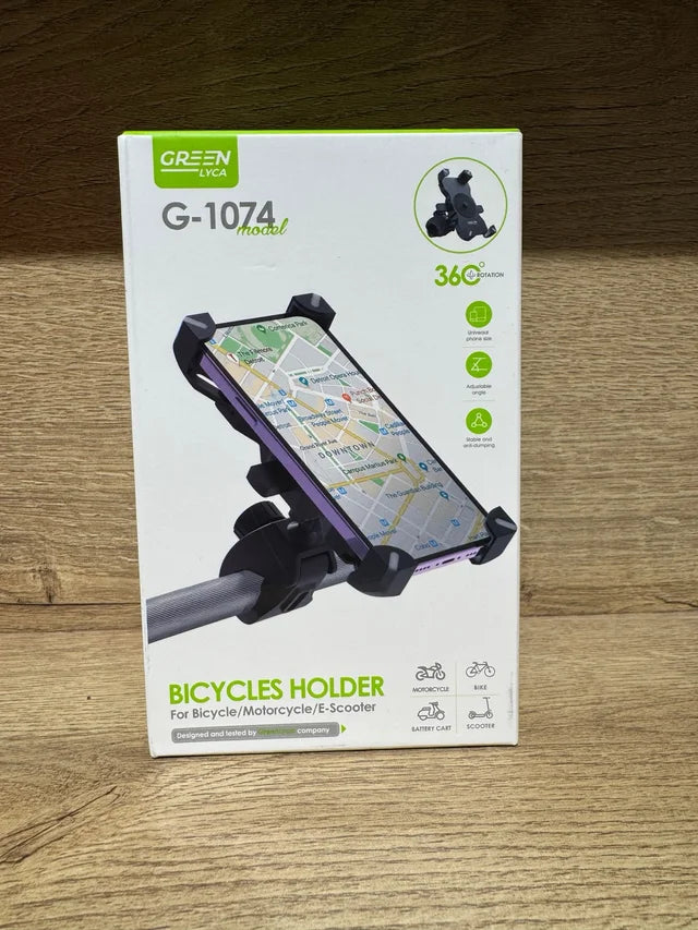 Soporte de moto y bicicleta universal para smartphone, Green Lyca, G-1074