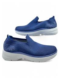 Zapatillas Azul Cremallera
