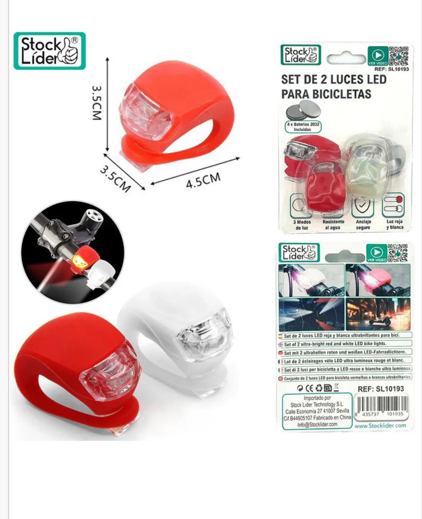Set de 2 luces LED para bicicletas - UrbanGlowᶠˢ