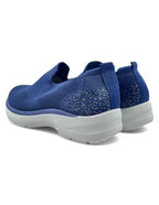 Zapatillas Azul Cremallera
