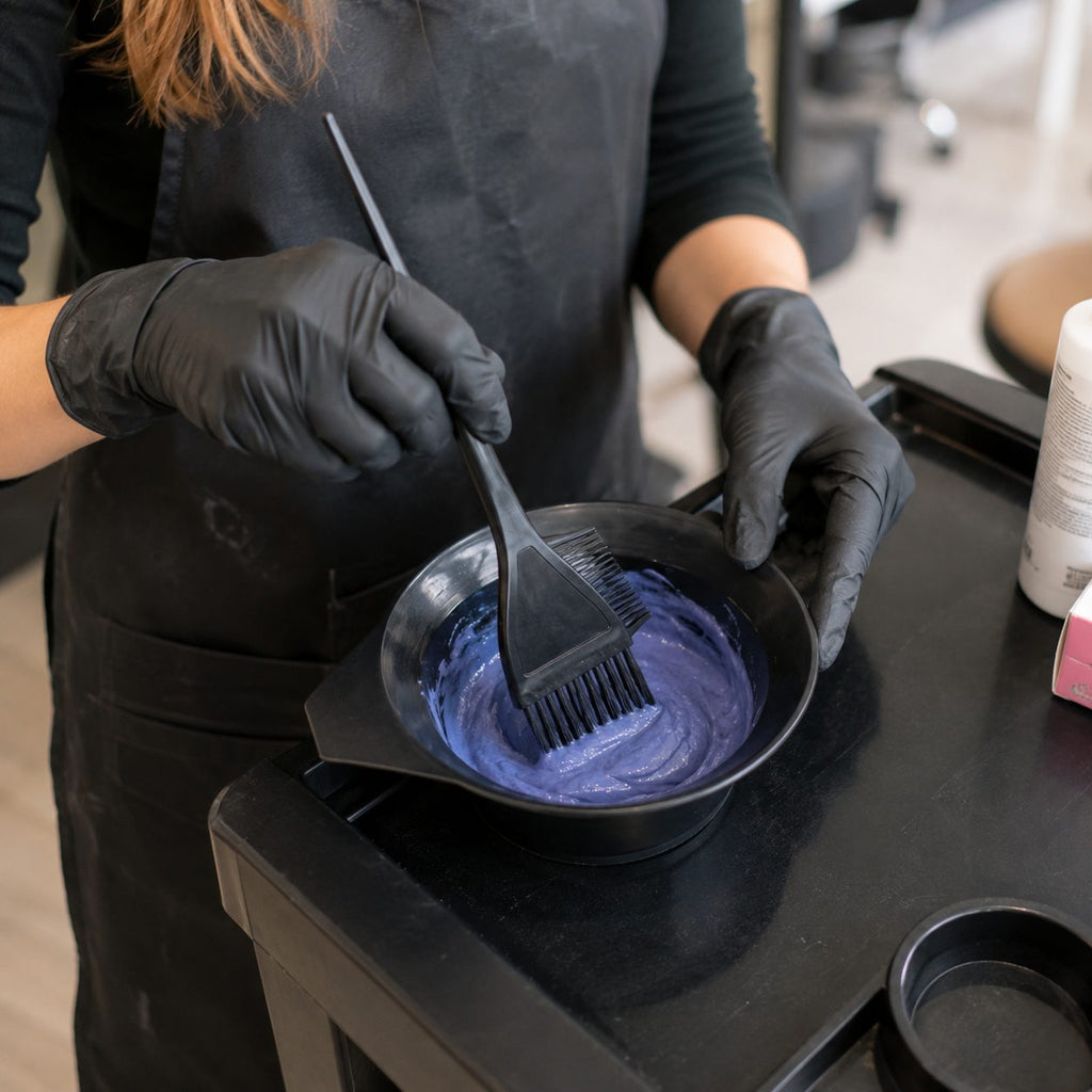 Set de cuenco y brocha para tinte de cabello
