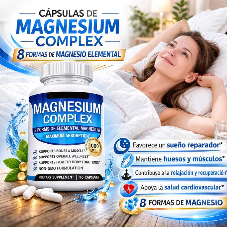 Magnesium Complex 8 Essential Magnesium Supplement 1000mg