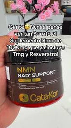 Cata-Kor Suplemento NMN - Suplemento NAD 4 en 1 con quercetina | TMG | Resveratrol - Alternativa NMNH -