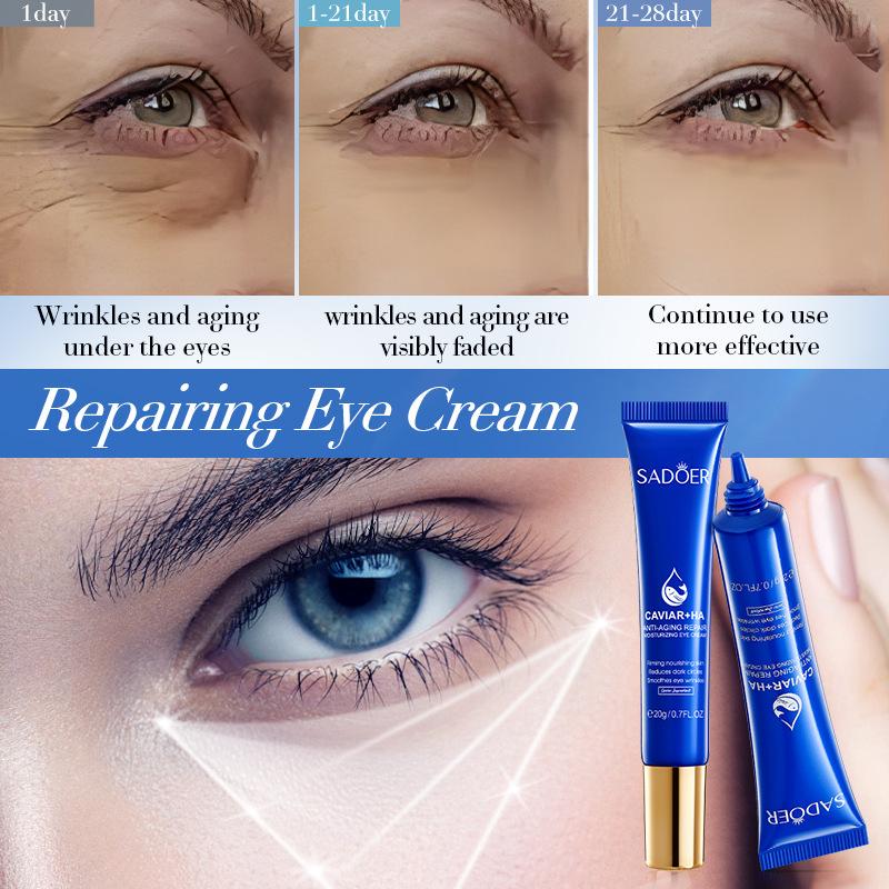 Contorno de Ojos Reparador SADOER con Caviar y Ácido Hialurónico 20 g