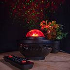 Proyector Estrellas Galaxia LED con Altavoz Bluetooth, Mando a Distancia, Temporizador y Luz Nocturna Infantil
