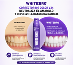 Blanqueador Dental V34 Whitebro – Neutralizador de Amarillo Instantáneo. 60ML