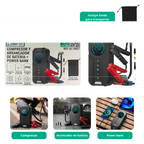 Compresor y arrancador de batería + power bank