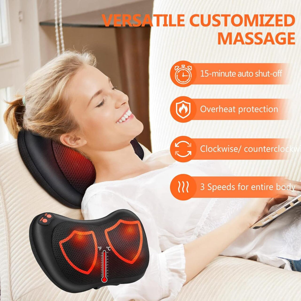 Cojín Almohada de Masaje Eléctrico Shiatsu