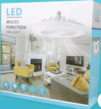 Lampara y ventilador de techo 2en1- LED multifuncionales con control remoto
