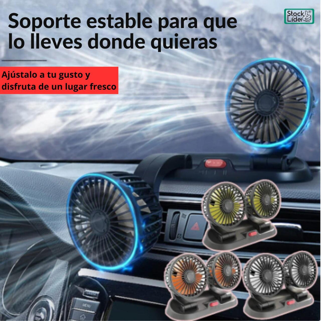 Ventilador doble para coche