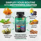 Sea Moss + Black Seed Oil + Ashwagandha – Suplemento Natural Todo en Uno