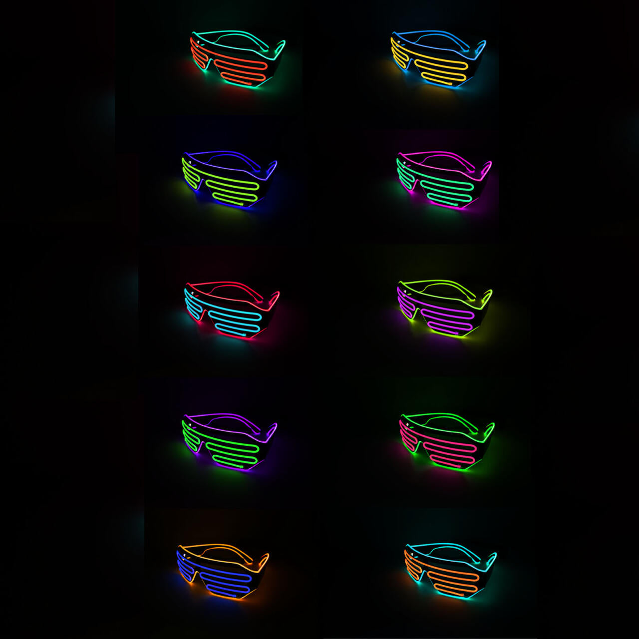 Gafas de luz a pilas