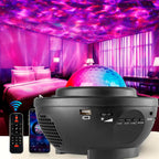 Proyector Estrellas Galaxia LED con Altavoz Bluetooth, Mando a Distancia, Temporizador y Luz Nocturna Infantil