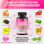 Suplemento para las hormonas-Myo-Inositol + D-Chiro Inositol + Berberina + Vitamina D3 + K2 – 90 Cápsulas