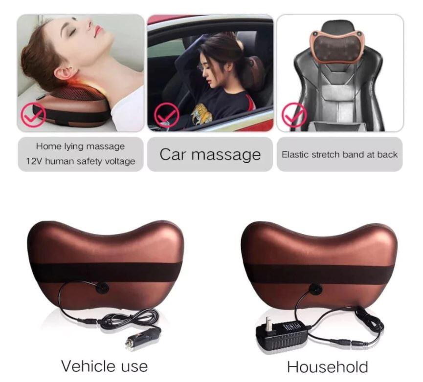 Cojín Almohada de Masaje Eléctrico Shiatsu