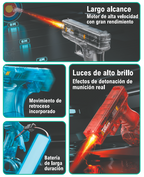 Pistola de agua con batería