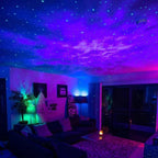 Proyector Estrellas Galaxia LED con Altavoz Bluetooth, Mando a Distancia, Temporizador y Luz Nocturna Infantil