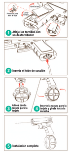 Pistola de agua con batería