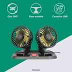 Ventilador doble para coche