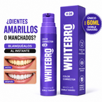 Blanqueador Dental V34 Whitebro – Neutralizador de Amarillo Instantáneo. 60ML
